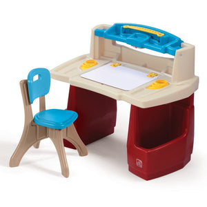 Step2 Deluxe Art Master Desk | Kids Art Desk & Easel - Art Desk & Easel