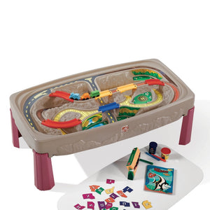 Step2 Deluxe Canyon Road Train & Track Table | Kids Train Table - Children Furniture