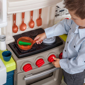 Step2 Elegant Edge Kitchen | Kids Pretend Play Kitchen - Pretend Play Toys