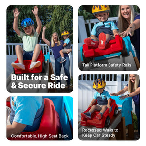 Step2 Extreme Thrill Coaster (Dashing Red) | Kids Ride-On Coaster - Ride On