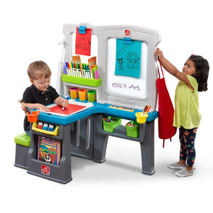 Step2 Great Creations Art Center | Kids Art Desk & Easel - Art Desk & Easel