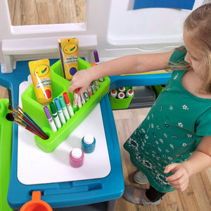 Step2 Great Creations Art Center | Kids Art Desk & Easel - Art Desk & Easel