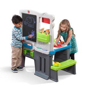 Step2 Great Creations Art Center | Kids Art Desk & Easel - Art Desk & Easel
