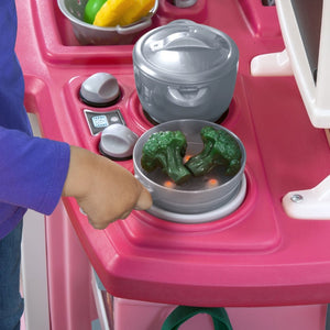 Step2 Great Gourmet Kitchen (Pink) | Kids Pretend Play Kitchen - Pretend Play Toys