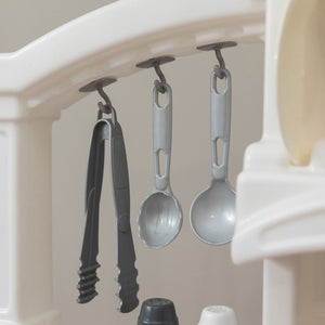 Step2 Kids Play Kitchen | Sink, Coffee Station & Lights - Roleplay/Pretend Play, Play Kitchen