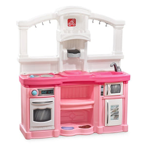 Step2 Kids Play Kitchen | Sink, Coffee Station & Lights - Roleplay/Pretend Play, Play Kitchen