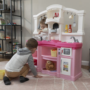 Step2 Kids Play Kitchen | Sink, Coffee Station & Lights - Roleplay/Pretend Play, Play Kitchen