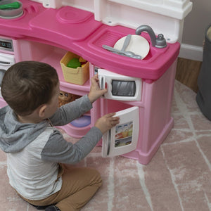 Step2 Kids Play Kitchen | Sink, Coffee Station & Lights - Roleplay/Pretend Play, Play Kitchen
