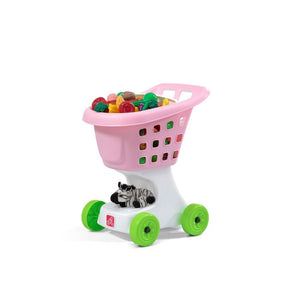 Step2 Little Helper’s Shopping Cart (Pink) | Kids Shopping Cart - Roleplay/Pretend Play