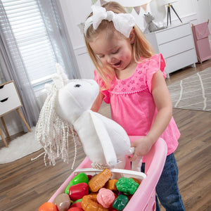 Step2 Little Helper’s Shopping Cart (Pink) | Kids Shopping Cart - Roleplay/Pretend Play