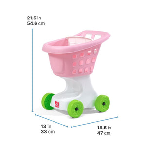 Step2 Little Helper’s Shopping Cart (Pink) | Kids Shopping Cart - Roleplay/Pretend Play