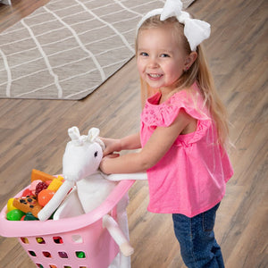 Step2 Little Helper’s Shopping Cart (Pink) | Kids Shopping Cart - Roleplay/Pretend Play