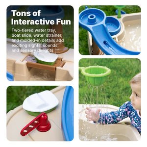 Step2 NATURALLY PLAYFUL PLAYFULL SPLASHWAY CANAL | Water Table - Beach & Outdoor Accessories