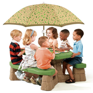 Step2 Picnic Table with Umbrella | Kids Picnic Table - Picnic Table