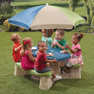 Step2 Picnic Table With Umbrella | Kids Picnic Table - Picnic Table