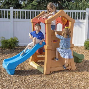 Step2 Play Up Double Slide Climber | Kids Climber Playset - Baby Swings