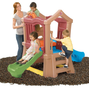 Step2 Play Up Double Slide Climber | Kids Climber Playset - Baby Swings
