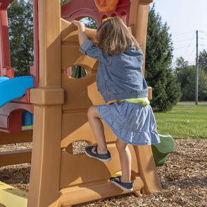 Step2 Play Up Double Slide Climber | Kids Climber Playset - Baby Swings
