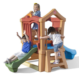 Step2 Play Up Double Slide Climber | Kids Climber Playset - Baby Swings