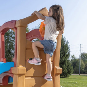 Step2 Play Up Double Slide Climber | Kids Climber Playset - Baby Swings