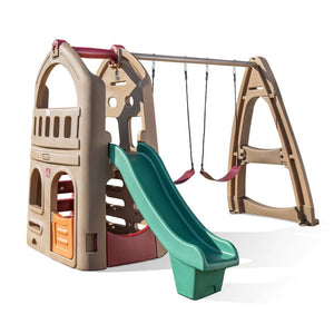 Step2 Playhouse Climber & Swing Extension | Kids Climber Playset - Baby Swings