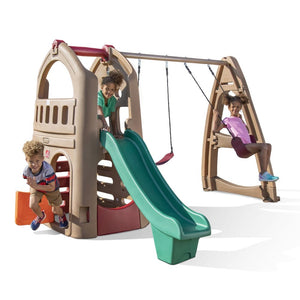 Step2 Playhouse Climber & Swing Extension | Kids Climber Playset - Baby Swings