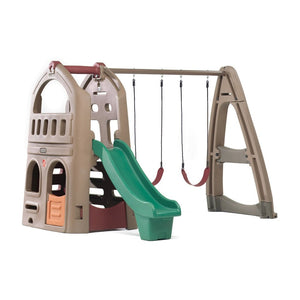 Step2 Playhouse Climber & Swing Extension | Kids Climber Playset - Baby Swings