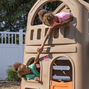 Step2 Playhouse Climber & Swing Extension | Kids Climber Playset - Baby Swings