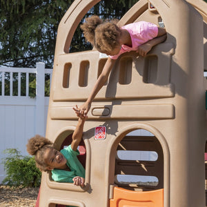 Step2 Playhouse Climber & Swing Extension | Kids Climber Playset - Baby Swings