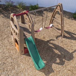 Step2 Playhouse Climber & Swing Extension | Kids Climber Playset - Baby Swings