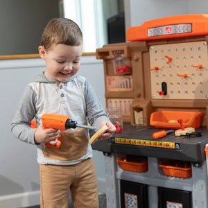 Step2 PRO PLAY WORKSHOP & UTILITY BENCH | Kids Pretend Workshop - Pretend Play Toys