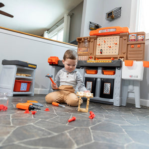 Step2 PRO PLAY WORKSHOP & UTILITY BENCH | Kids Pretend Workshop - Pretend Play Toys