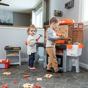 Step2 PRO PLAY WORKSHOP & UTILITY BENCH | Kids Pretend Workshop - Pretend Play Toys