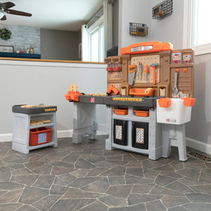 Step2 PRO PLAY WORKSHOP & UTILITY BENCH | Kids Pretend Workshop - Pretend Play Toys