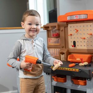 Step2 PRO PLAY WORKSHOP & UTILITY BENCH | Kids Pretend Workshop - Pretend Play Toys