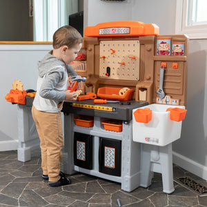 Step2 PRO PLAY WORKSHOP & UTILITY BENCH | Kids Pretend Workshop - Pretend Play Toys