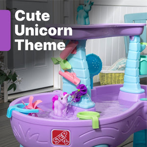 Step2 Rain Showers & Unicorns Water Table | Kids Water Table - Beach & Outdoor Accessories