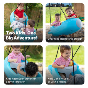 Step2 Rocket Swing For Two | Kids Outdoor Swing - Baby Swings