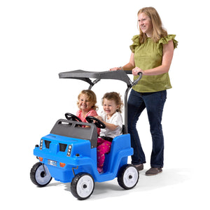 Step2 Side By Side Push Around Suv (Blue) | Kids Ride-On Toy - Ride On