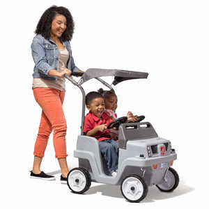 Step2 Side By Side Push Around Suv (Gray) | Kids Ride-On Toy - Ride-On Toys