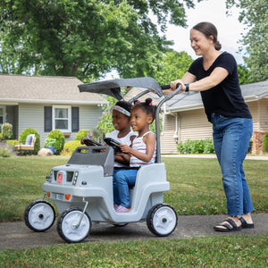 Step2 Side By Side Push Around Suv (Gray) | Kids Ride-On Toy - Ride-On Toys