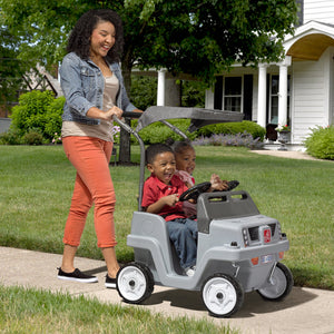 Step2 Side By Side Push Around Suv (Gray) | Kids Ride-On Toy - Ride-On Toys