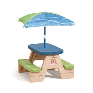Step2 Sit & Play Picnic Table With Umbrella | Kids Picnic Table - Picnic Table