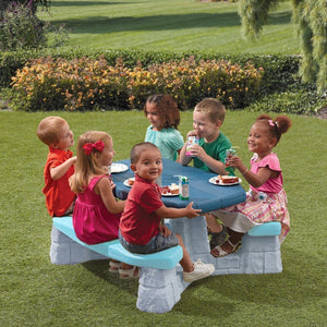 Step2 Sun & Fun Picnic Table With Umbrella | Kids Picnic Table - Picnic Table