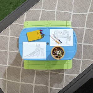 Step2 Sun & Shade Picnic Table with Umbrella | Kids Picnic Table - Picnic Table