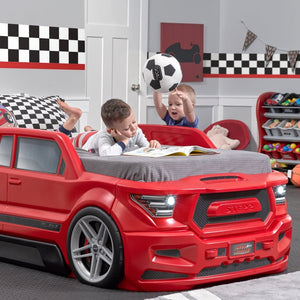 Step2 Turbocharged Twin Truck Bed | Kids Toy Truck Bed - Children Furniture