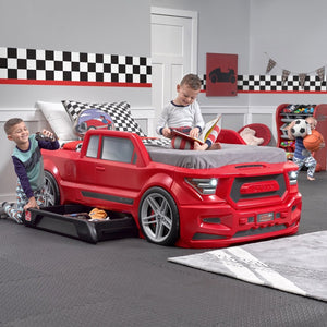 Step2 Turbocharged Twin Truck Bed | Kids Toy Truck Bed - Children Furniture