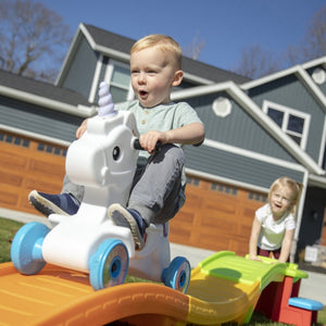 Step2 Unicorn Up & Down Roller Coaster | Kids Ride-On Coaster - Ride On