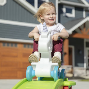 Step2 Unicorn Up & Down Roller Coaster | Kids Ride-On Coaster - Ride On