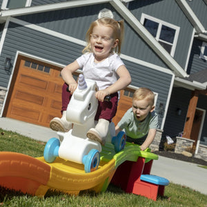 Step2 Unicorn Up & Down Roller Coaster | Kids Ride-On Coaster - Ride On